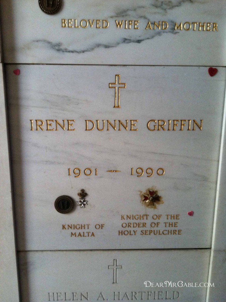 Irene Dunne Calvary Cemetery