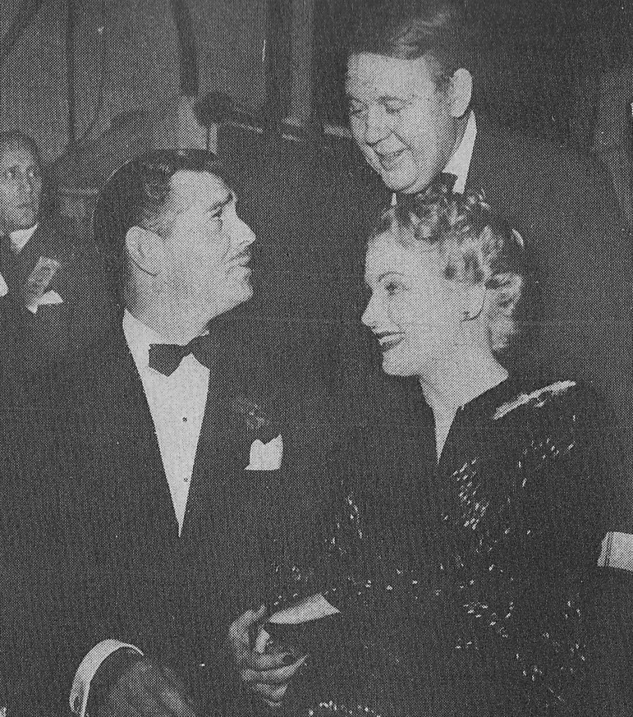 Clark Gable, Carole Lombard and Charles Laughton