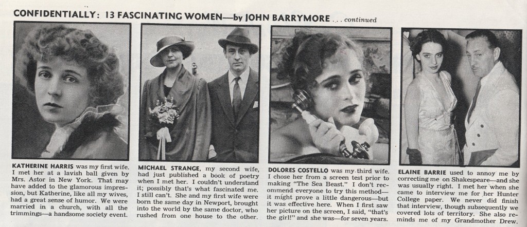 elaine barrie john barrymore