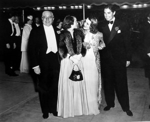 Louis B. Mayer, Helen Hayes, Norma Shearer and Tyrone Power