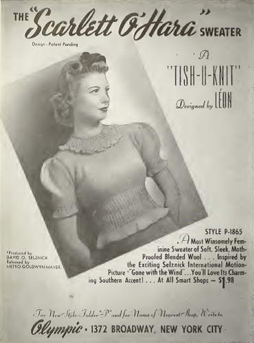 gone with the wind scarlett sweater