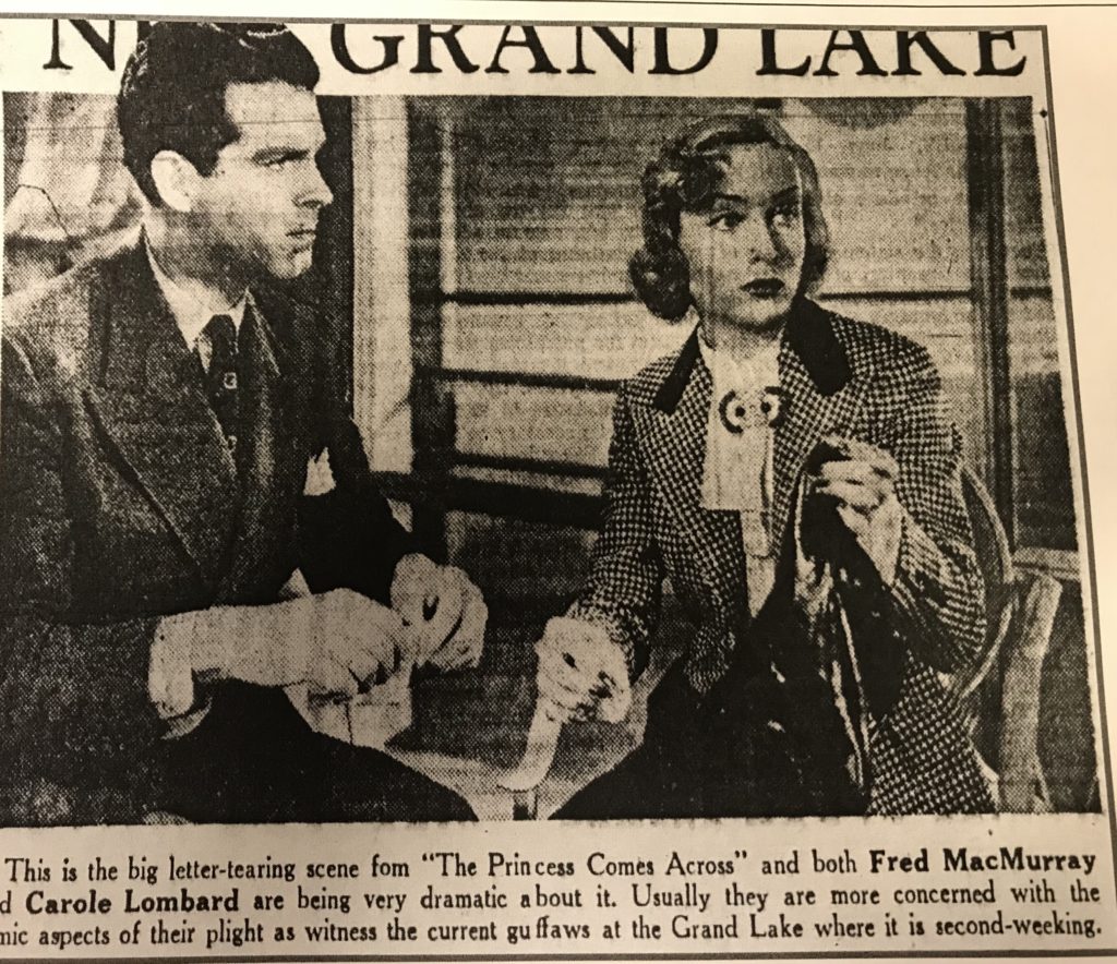 carole lombard fred macmurray princess comes across