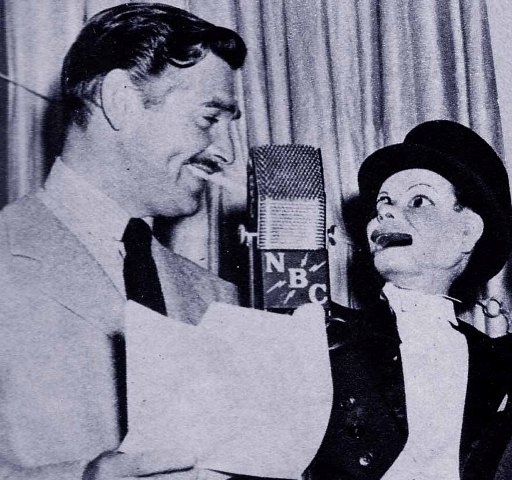 Clark Gable and Charlie McCarthy