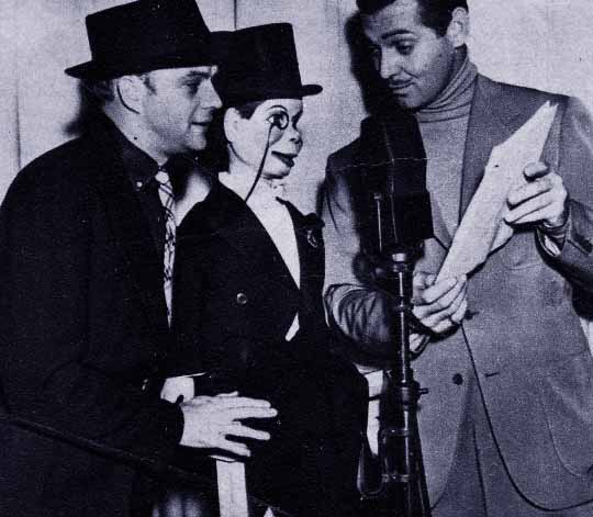 Edgar Bergen, Charlie McCarthy and Clark Gable