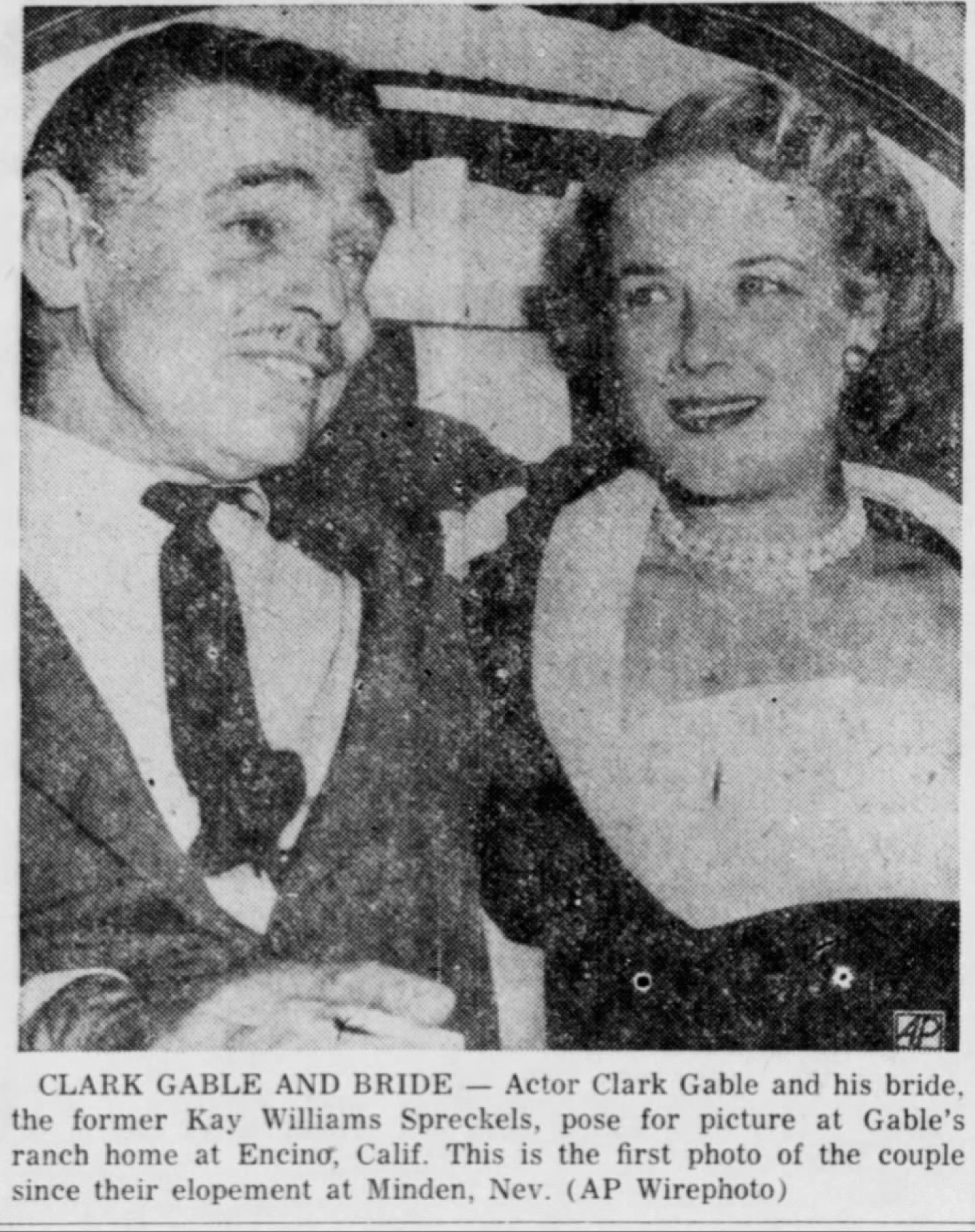 {In The News} Clark Gable Marries Kay Spreckels 1955-1960 – Dear Mr. Gable