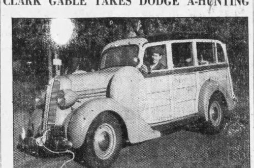 clark gable station wagon hunting