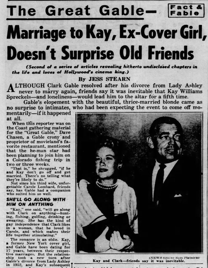 clark gable kay williams